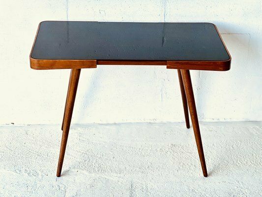 Vintage Coffee Table With Opaxite Glass From Interiér Praha, 1960 photo furniture