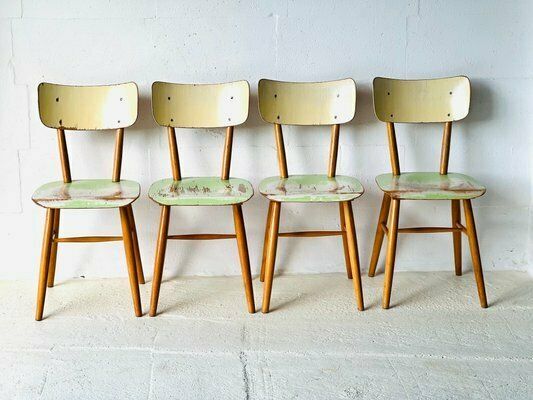 Dining Chairs From Ton, 1960, Set Of 4
