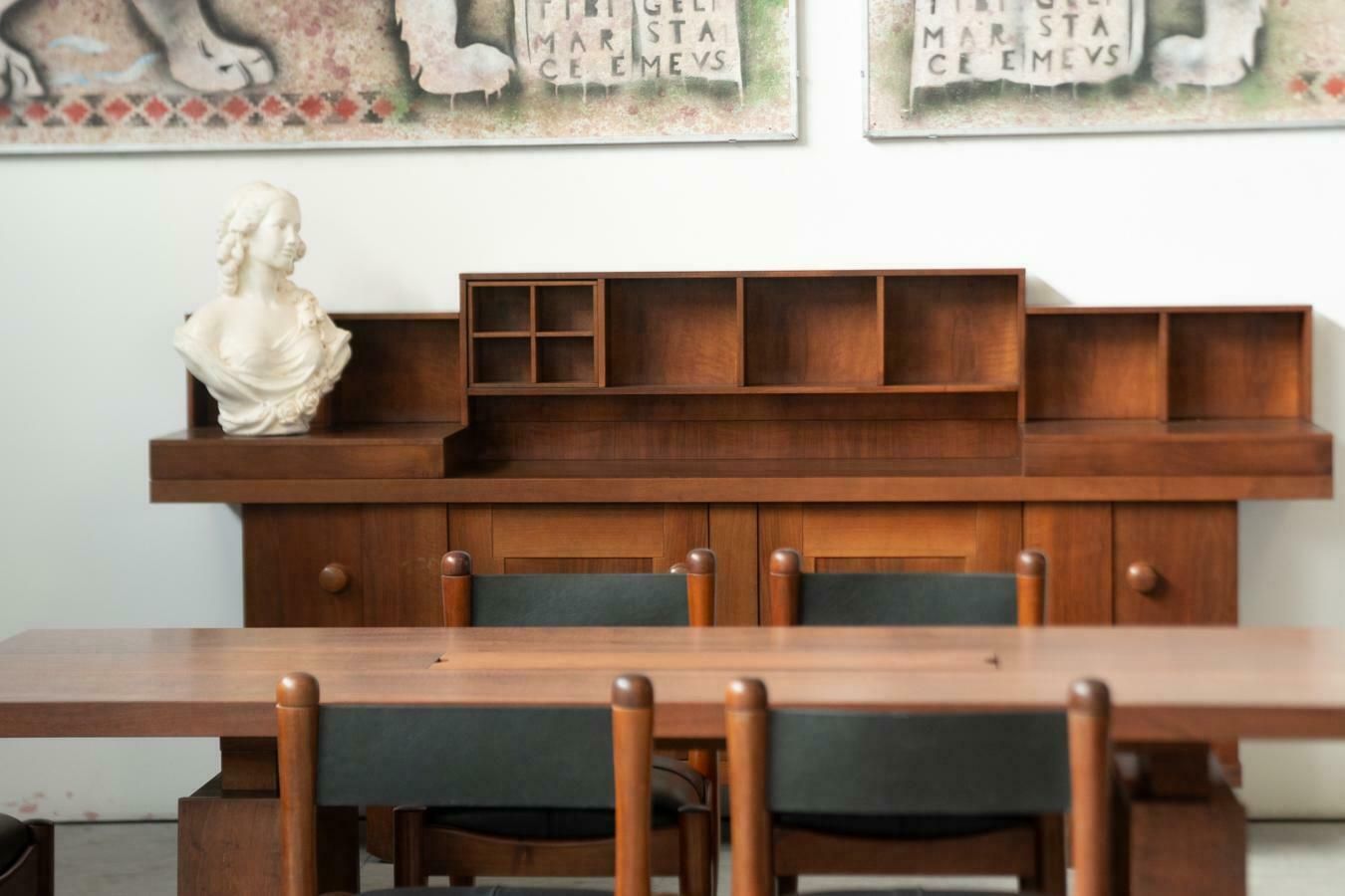 1968 Dining Set With Sideboard By S. Coppola For Bernini – Iconic Mid Century It photo 15000.0
