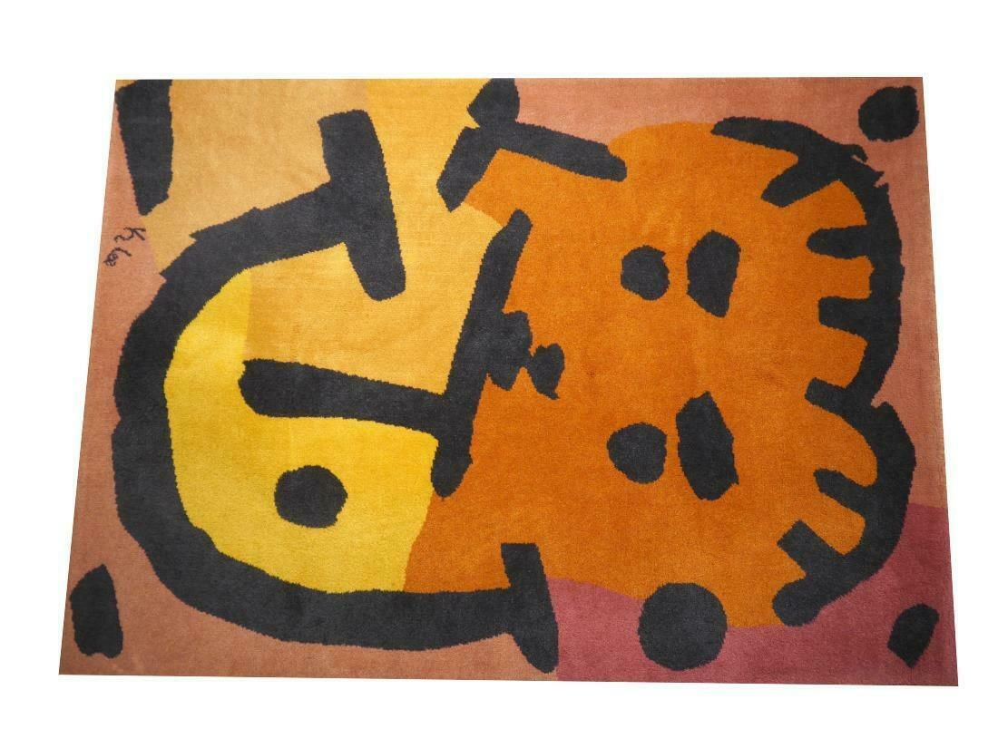 After Paul Klee Musiker Vintage Scandinavian Modern Rug photo for sale