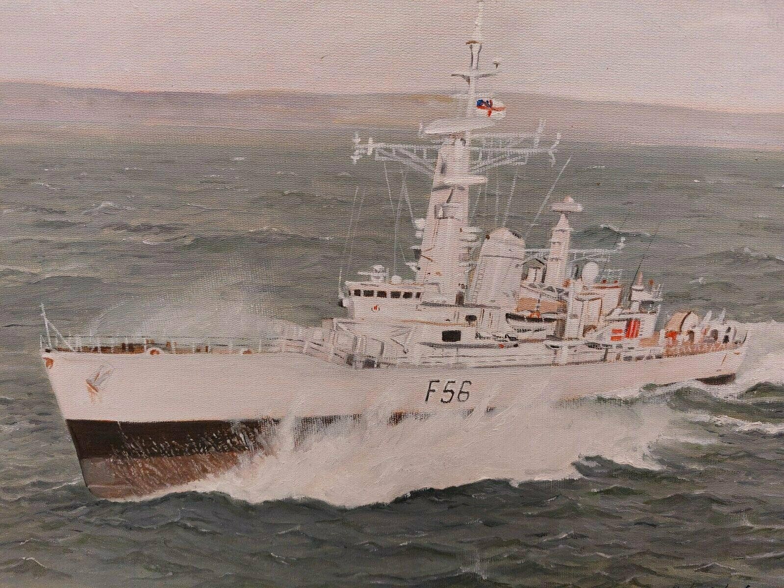 Hms Argonaut Painting In Oils, 1990s photo furniture
