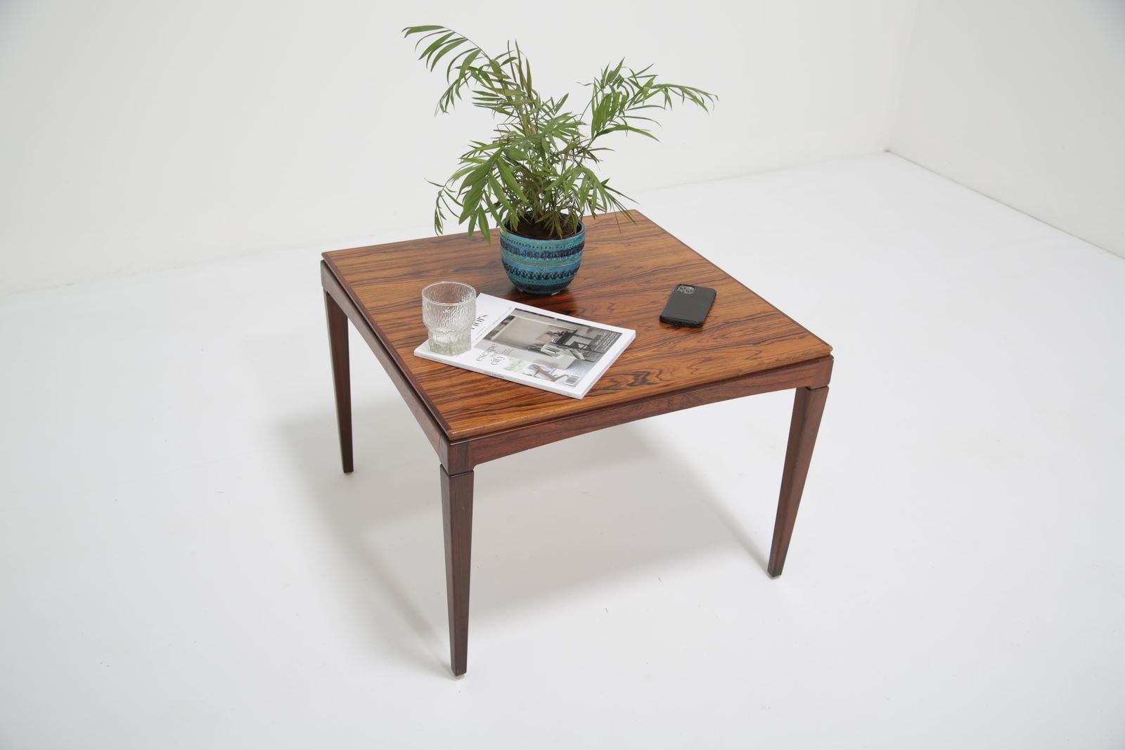 Vintage Swedish Rosewood Side Table By Erik Wortz, 1960s. photo vinterior