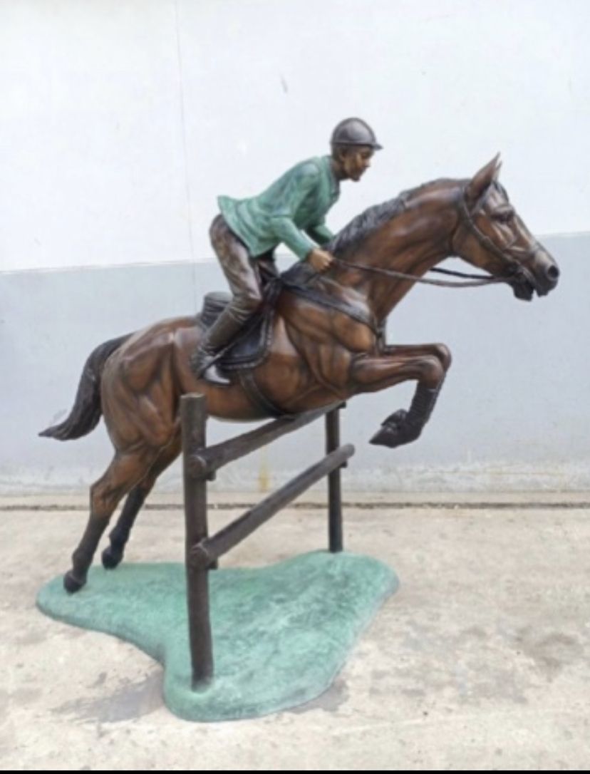 Bronze Horse And Jockey photo for sale