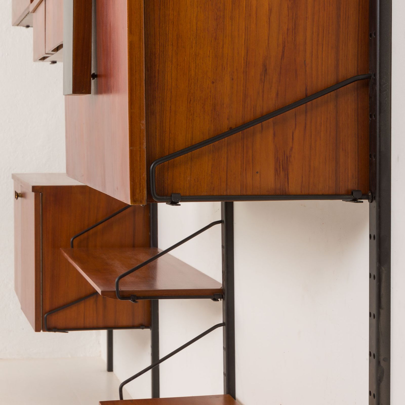 4485.0 Italian Mid Century Modern Extra Large Wall Unit With Hidden Desk, 1960s photo