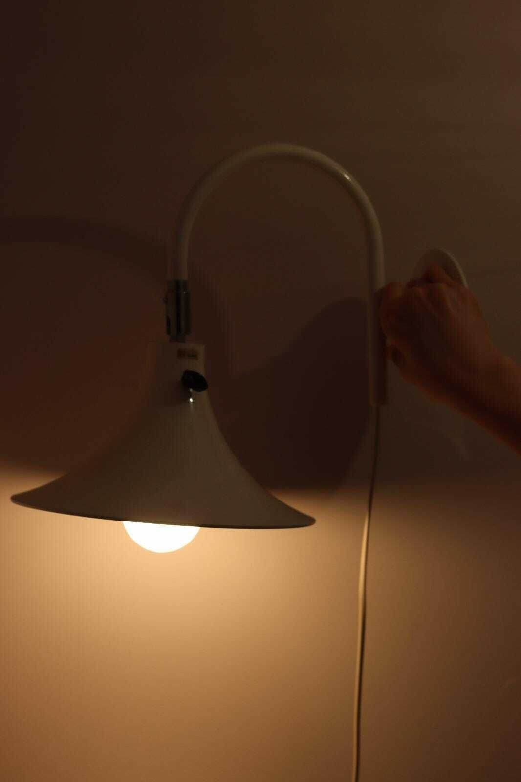 1960's Pair Of Statement Trump Shape Lights In Brass, Designed By Börje Claes For Norlett Elit. photo for sale