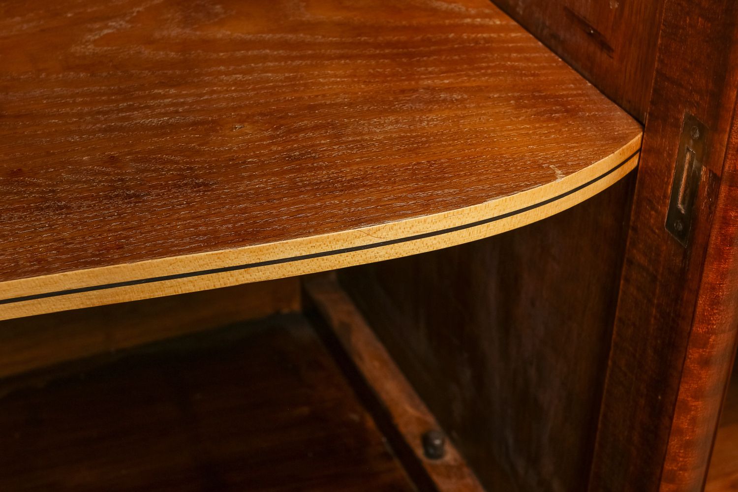 Art Deco French Mahogany Walnut Maple Sideboard (C.1930) photo 7450.0