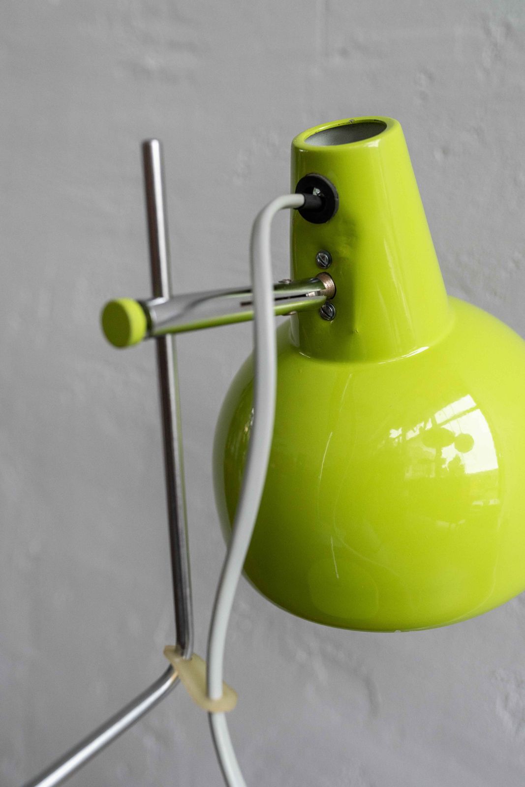 photo vintage Vintage Green Czechoslovak Table Lamp By Lidokov, 1970s