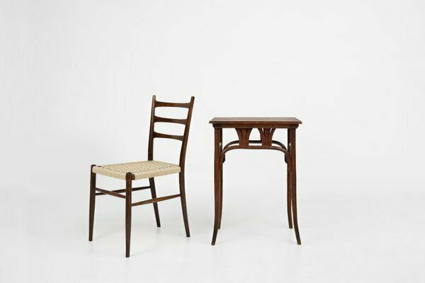 Art Nouveau Side Table In Bentwood By J. & J. Kohn, Austria, 1890s photo furniture