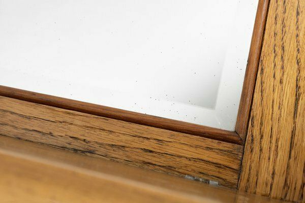French Wooden Shaving Cabinet With Mirror, 1890s photo buy