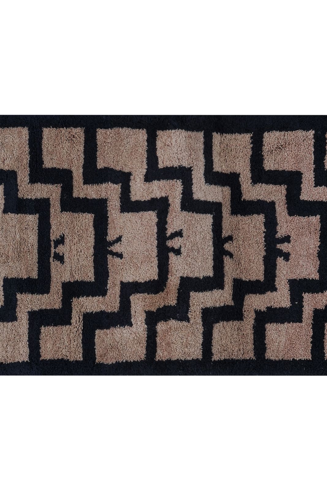 1960s Vintage Organic Wool Turkish Tulu Rug 3'1'' X 6'2'' photo 600.0