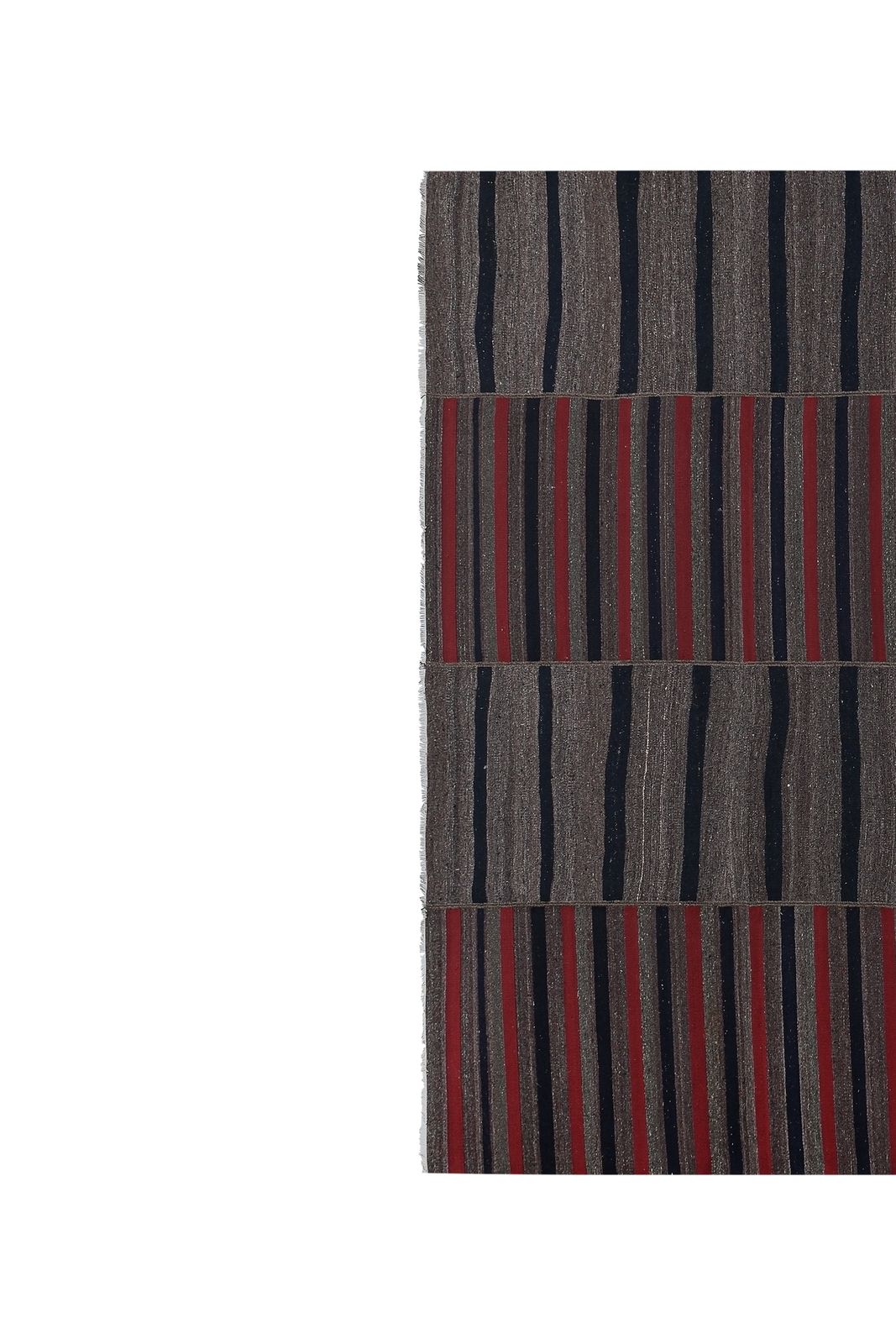 Made Of Natural Wool 20th Century Kilim Rug 8'8'' X 9' photo vintage