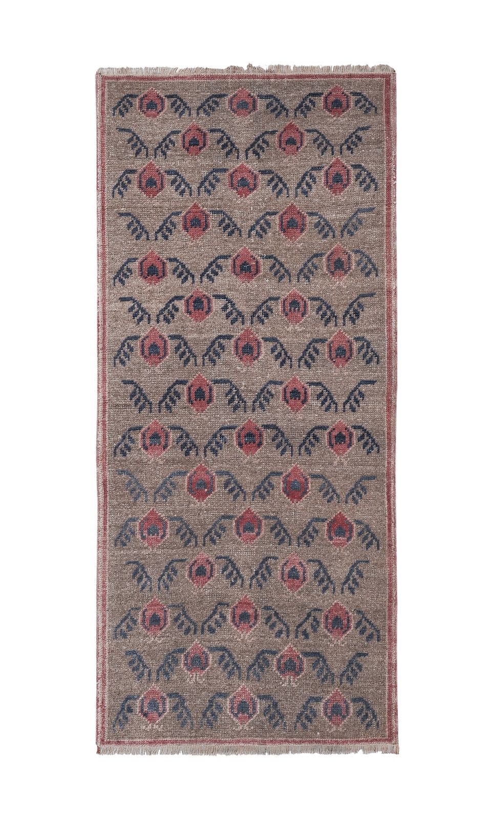 Hand Knotted Turkish Runner Rug 2'7'' X 6'