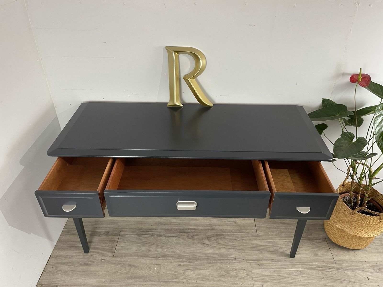 Stag Minstrel Dressing Table Blue/Black photo furniture