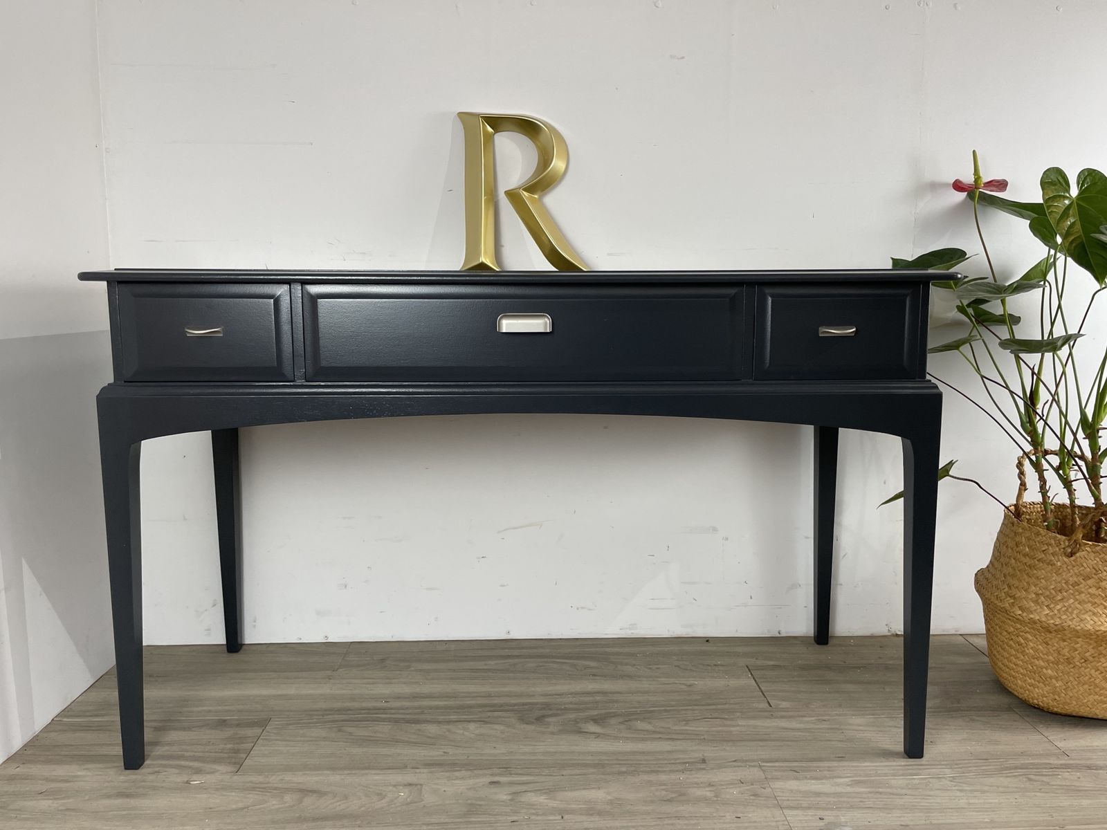 Stag Minstrel Dressing Table Blue/Black