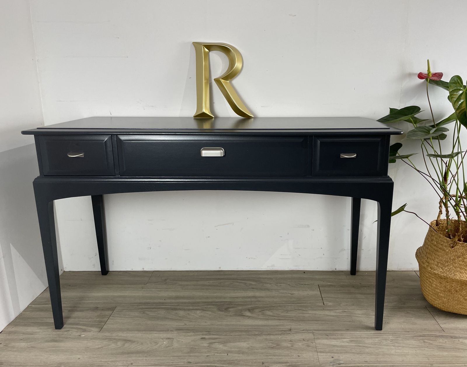 photo furniture Stag Minstrel Dressing Table Blue/Black