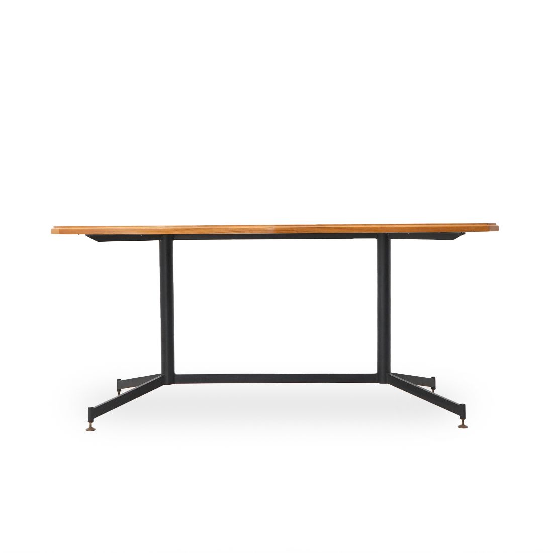 Table With Wooden Top And Metal Structure, 1950s photo for sale
