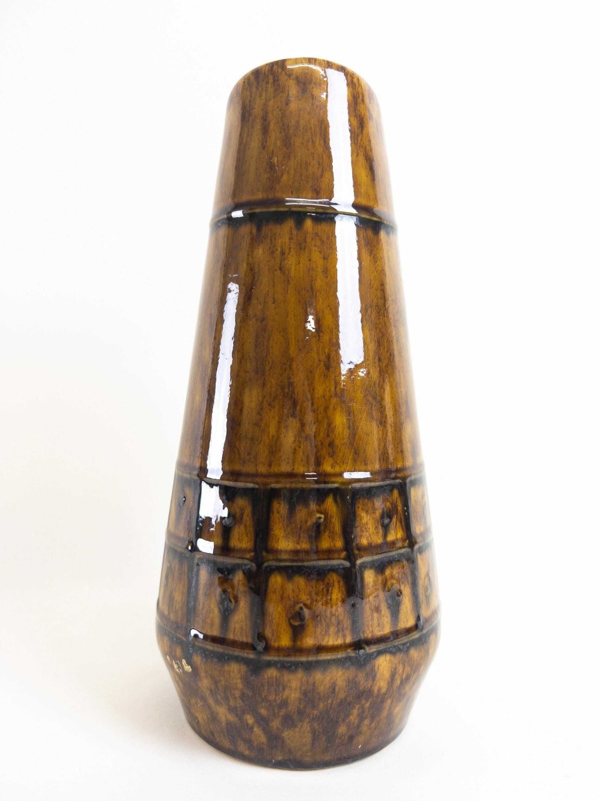 Fohr Keramik Vase 421 25  West German Pottery   1960s German Mid Century Vase photo Home Decor