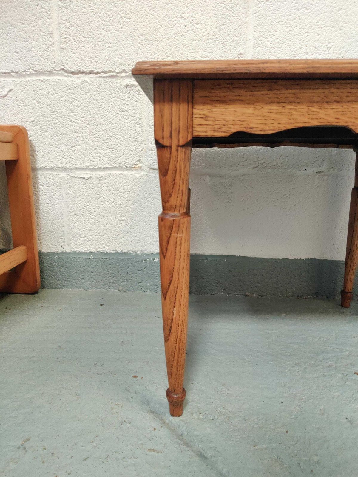 photo furniture Vintage Arts And Crafts, Nine Mens Morris Light Oak Games Table, Merels, Cotswold School.