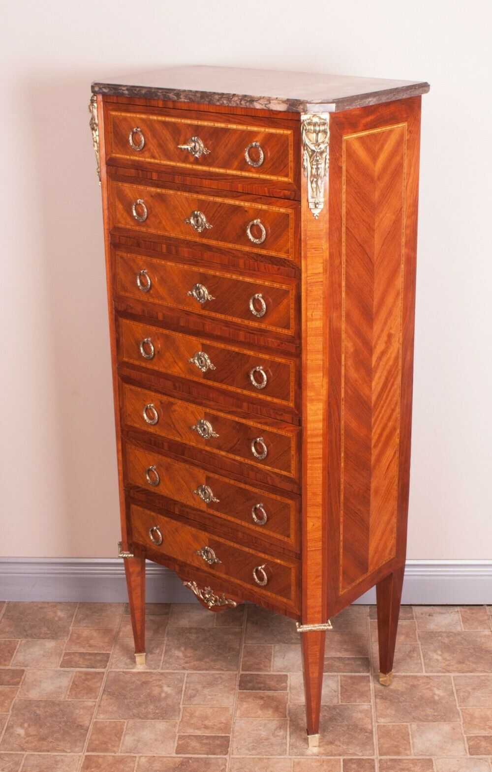 Nicely Proportioned French Semainier Chest Of Drawers photo furniture