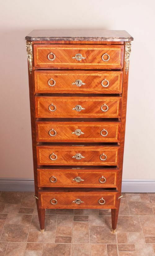 Nicely Proportioned French Semainier Chest Of Drawers photo vintage
