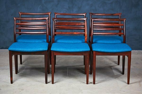 Deense Eetkamerstoelen In Palissanderhout Van Erling Torvits Voor Sorø Stolefabrik, Ca. Jaren 1960, Set Van 6 photo furniture