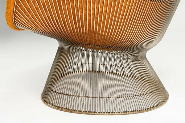 photo vinterior Model 1705 Easy Chair And Ottoman Set By Warren Platner For Knoll, 1966, Set Of 2