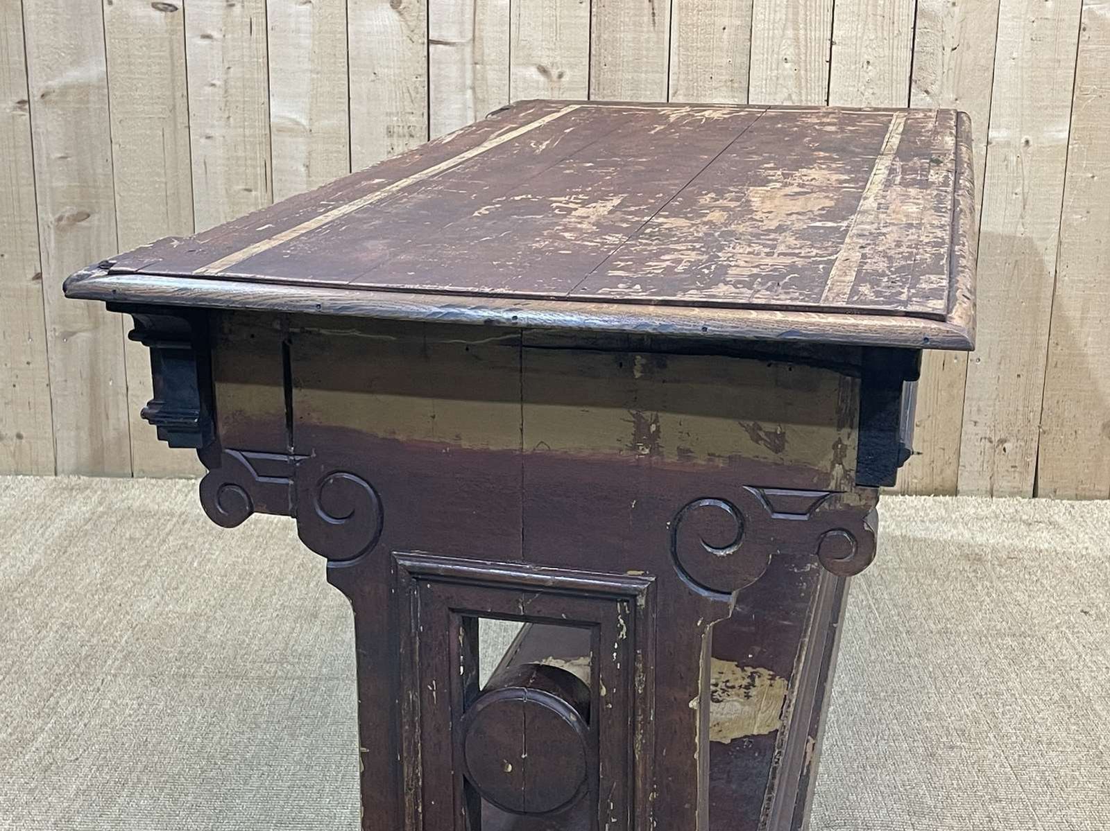 photo vintage Console From The End Of The 19th Century In Painted Wood