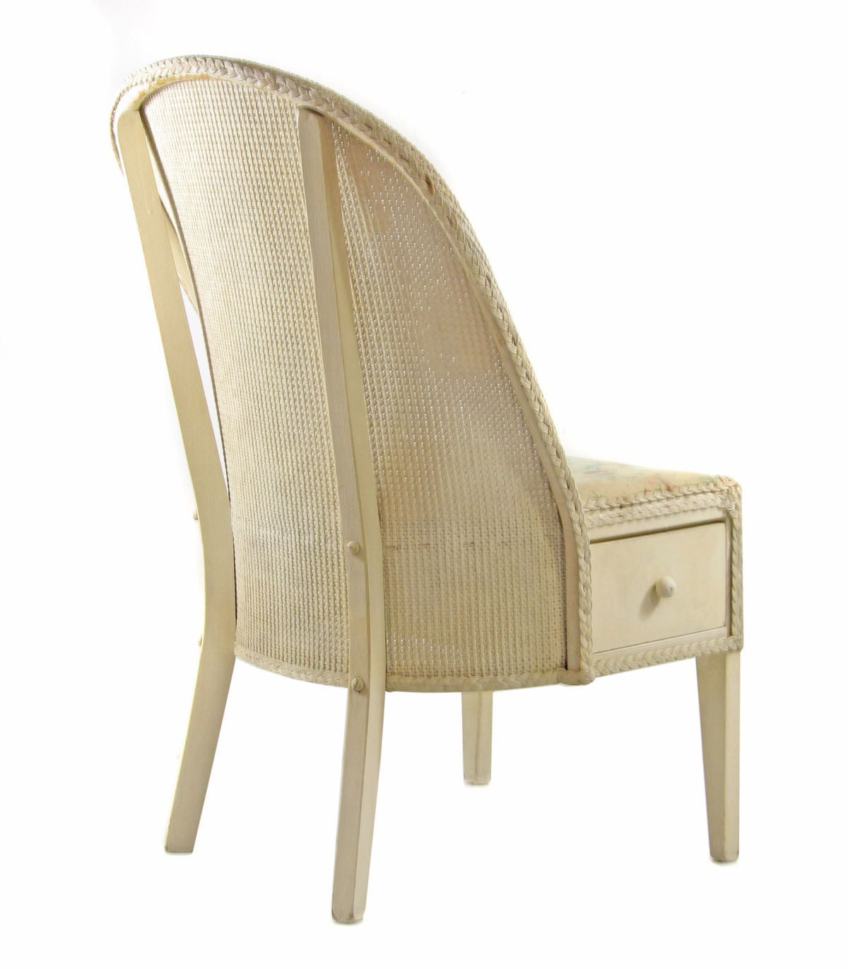 Lloyd Loom Studio Stoel Met Lade photo furniture
