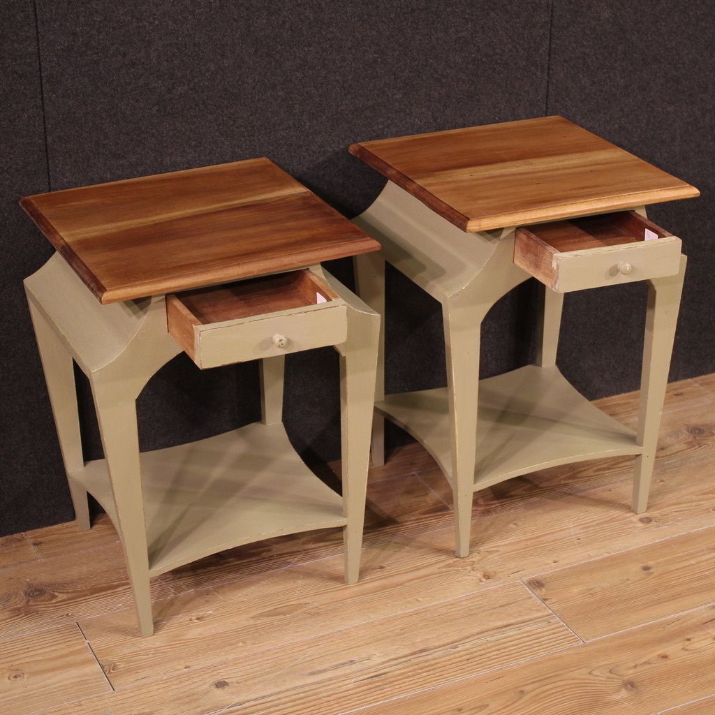 Pair Of 80's Design Bedside Tables photo 1300.0