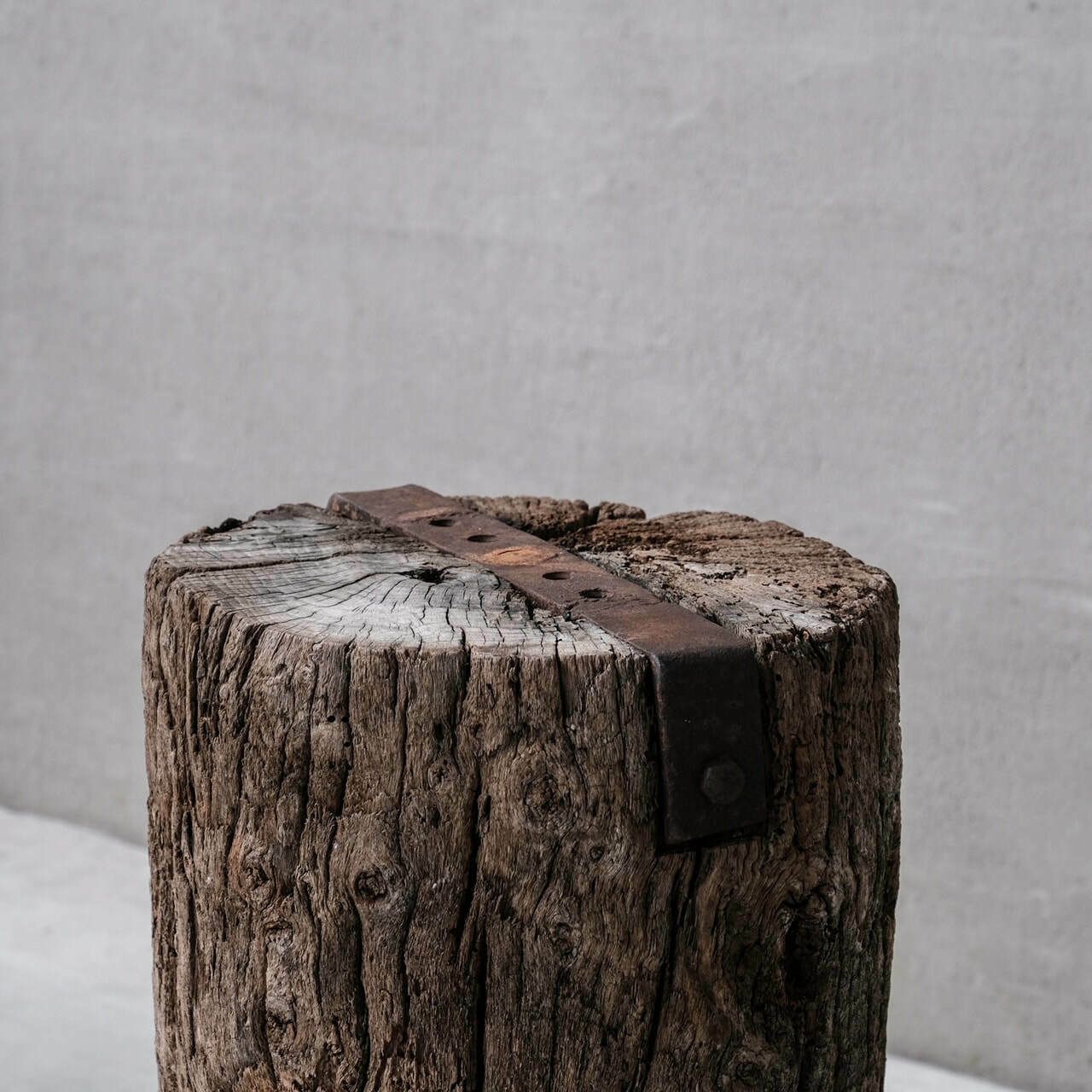 Pair Of Wabi Sabi Style Primitive Spanish Wooden Pedestals photo 1400.0