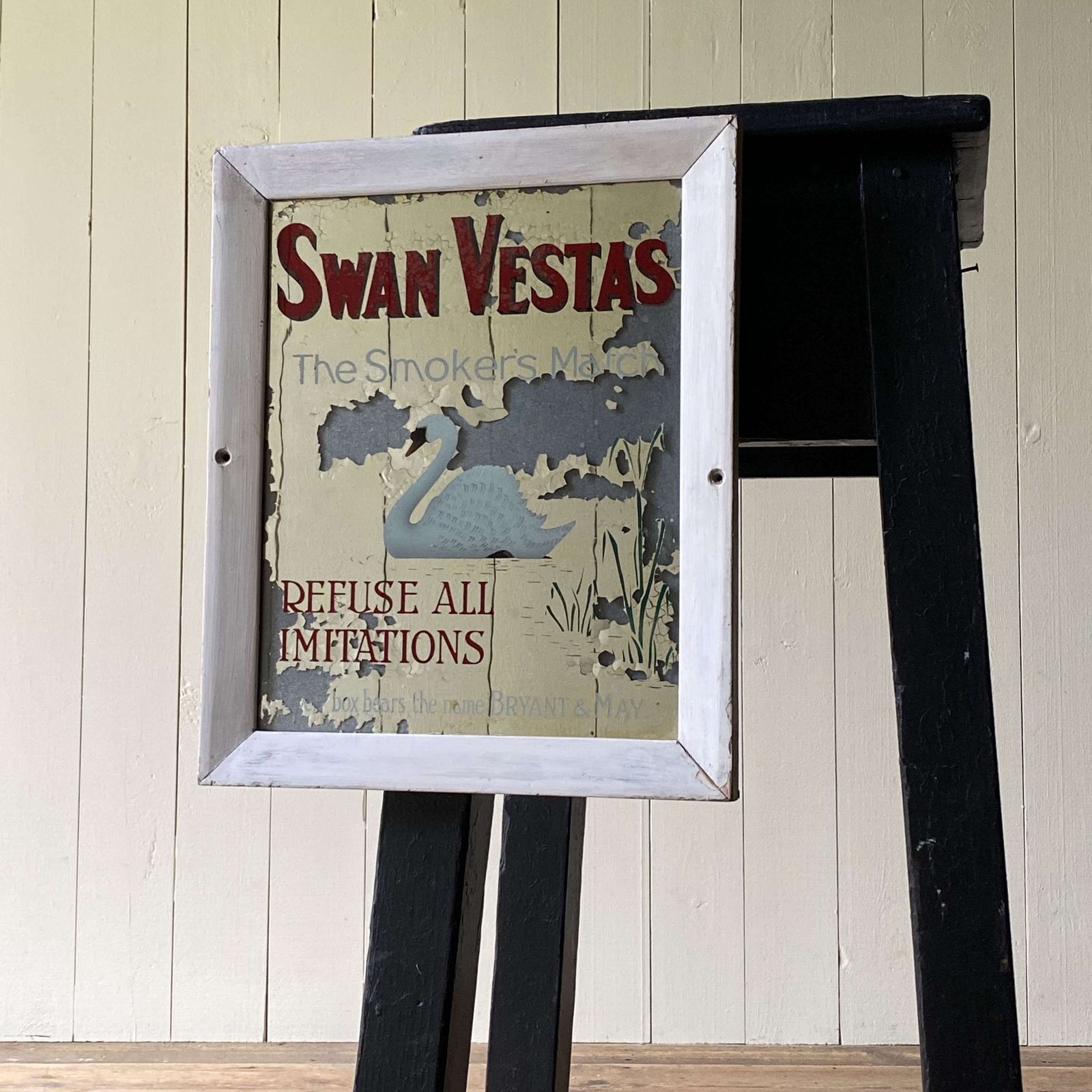 Vintage Advertising Mirror   Swan Vestas photo 140.0