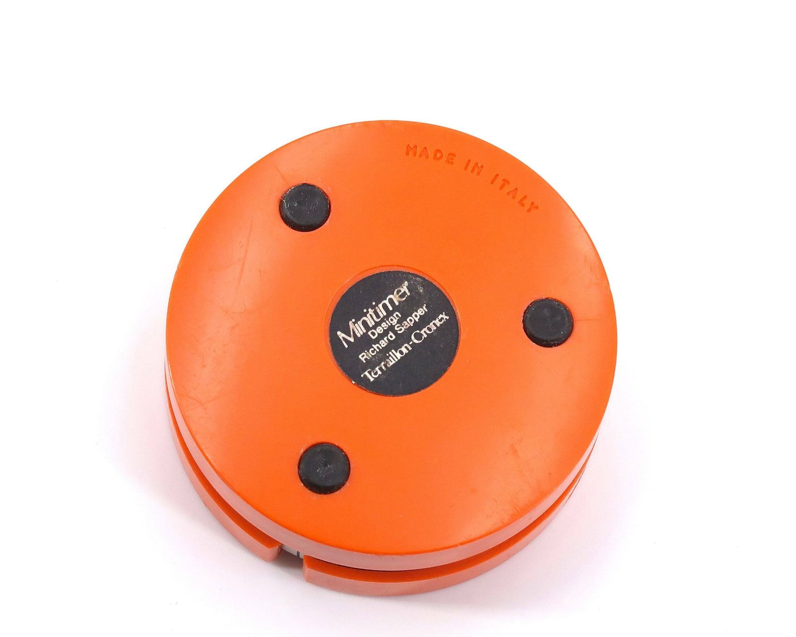 Set Of 3 "Minitimer" Timers Terraillon By Richard Sapper, 1970s / Design, Moma Collection, Pop, Orange, Brown, White photo Home Decor