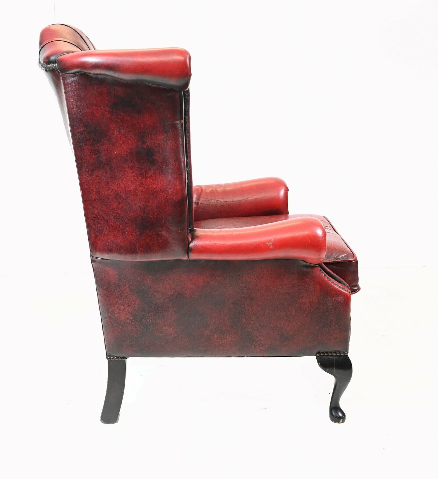 Single Chesterfield Chair Wingback Leather Armchair photo 1395.0