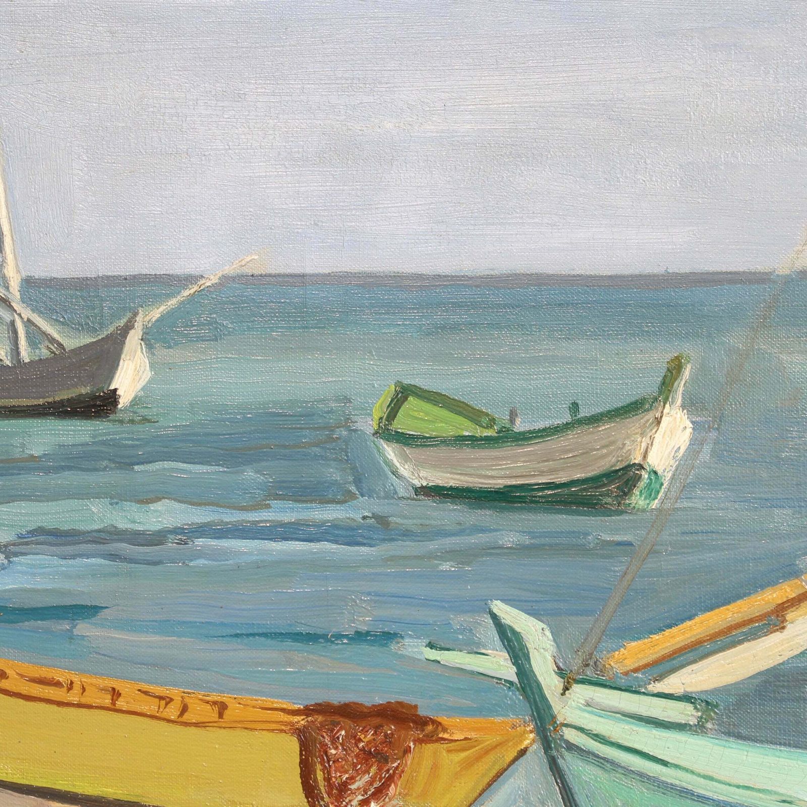 'The Mouth Of The Little Rhone' By Yves Brayer (Circa 1960s)