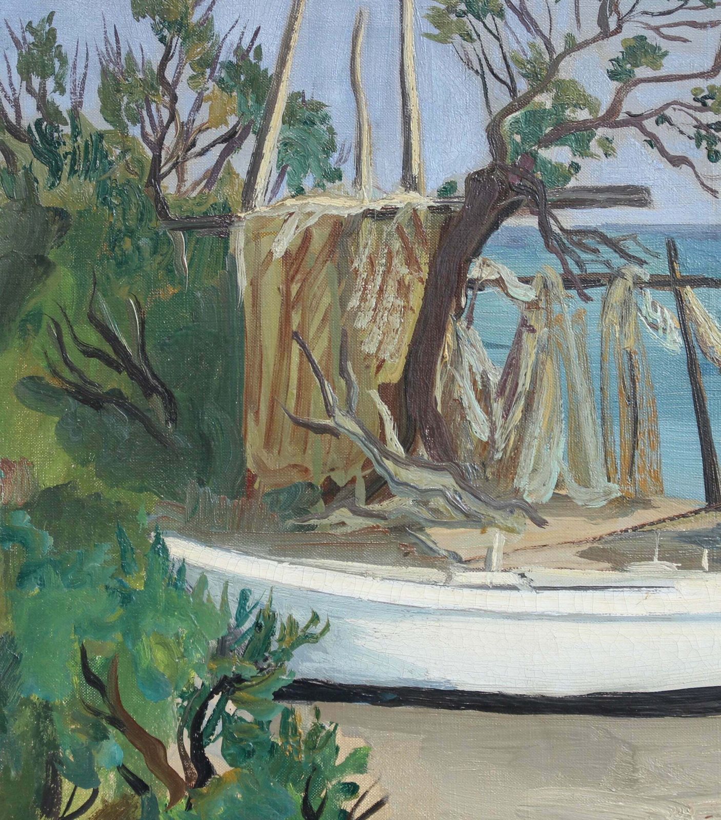 'The Mouth Of The Little Rhone' By Yves Brayer (Circa 1960s) photo Art