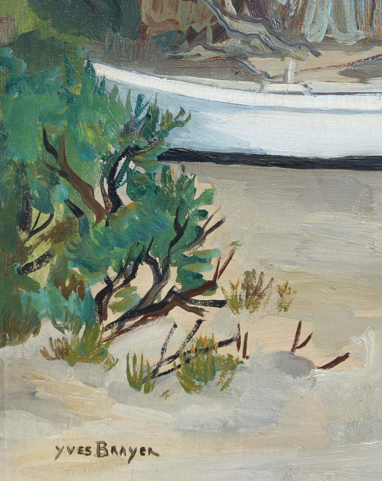 'The Mouth Of The Little Rhone' By Yves Brayer (Circa 1960s) photo vinterior