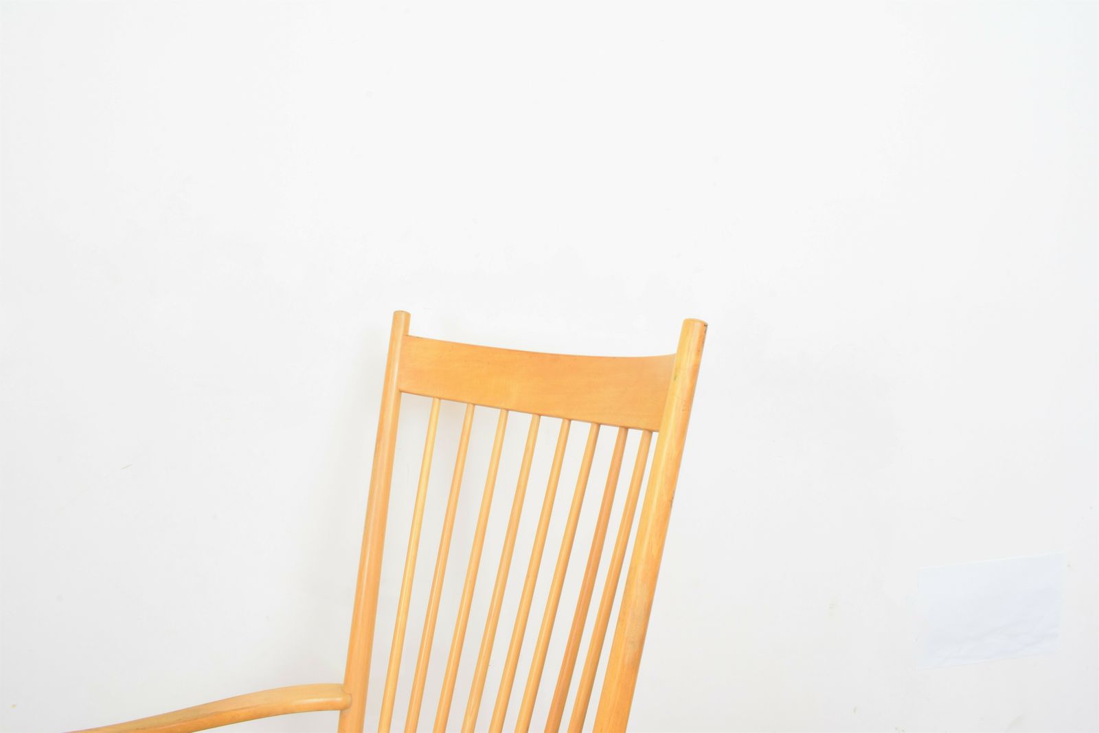 photo for sale Mid Century Rocking Chair By Hans Wegner For Frederica, 1970s.