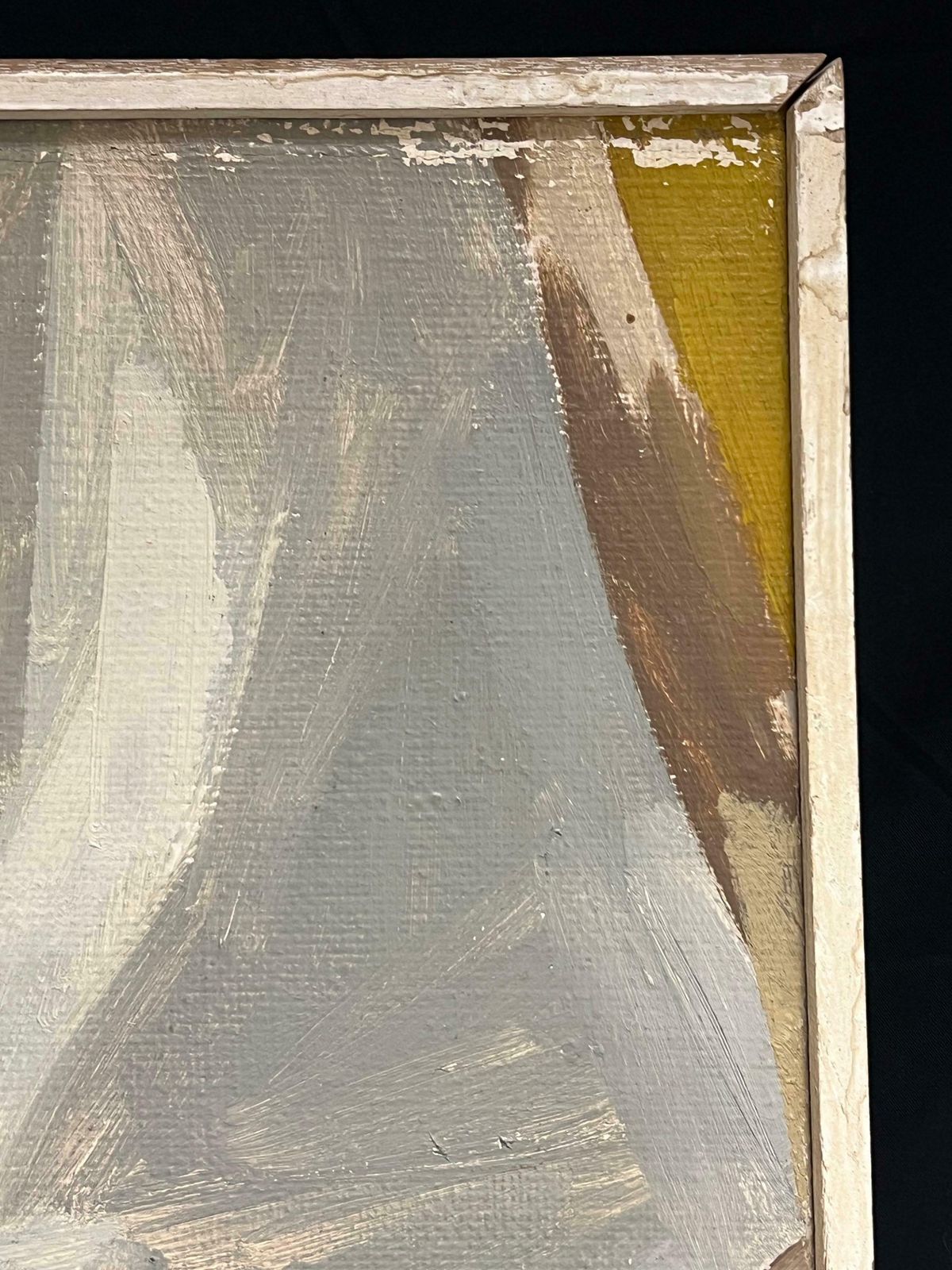 René Guinand (1892 1983)modernist Still Life With White Orchid Abstract Oil Painting 1950's French1950 photo buy