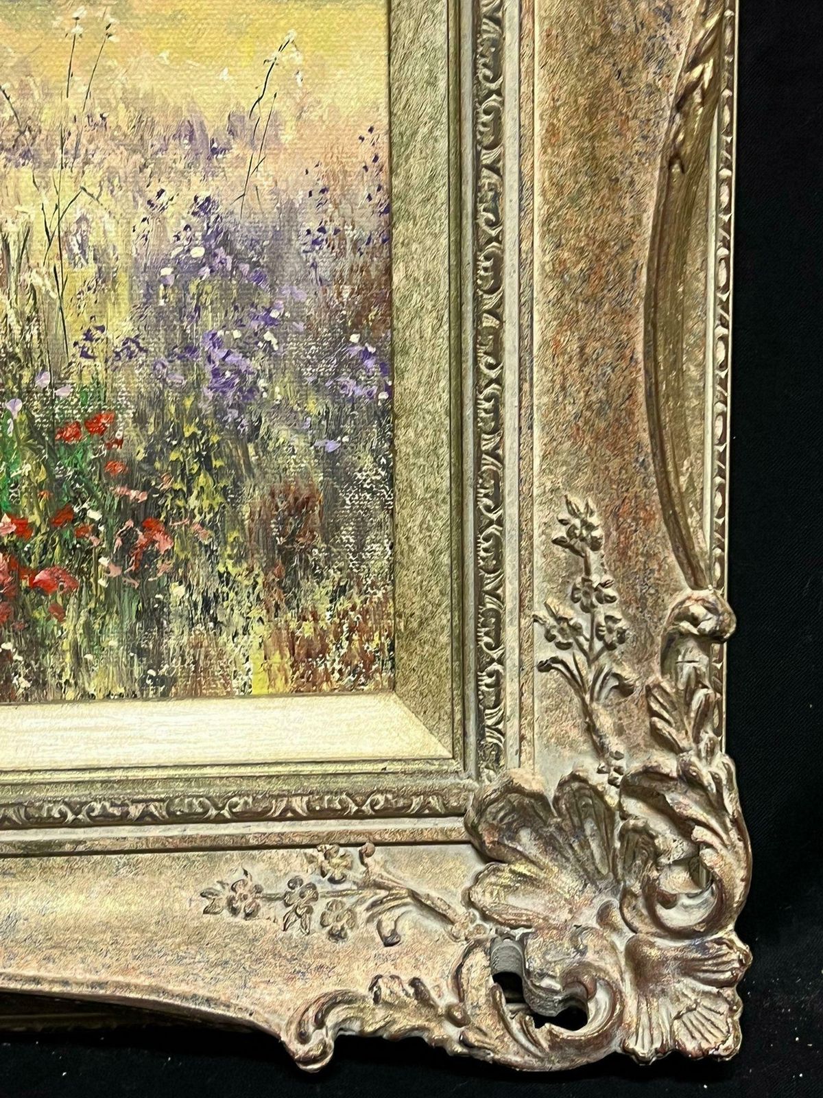 photo for sale Paul Morganladies In Poppy Meadow Picking Wild Flowers Signed Impressionist Oil Painting20th Century
