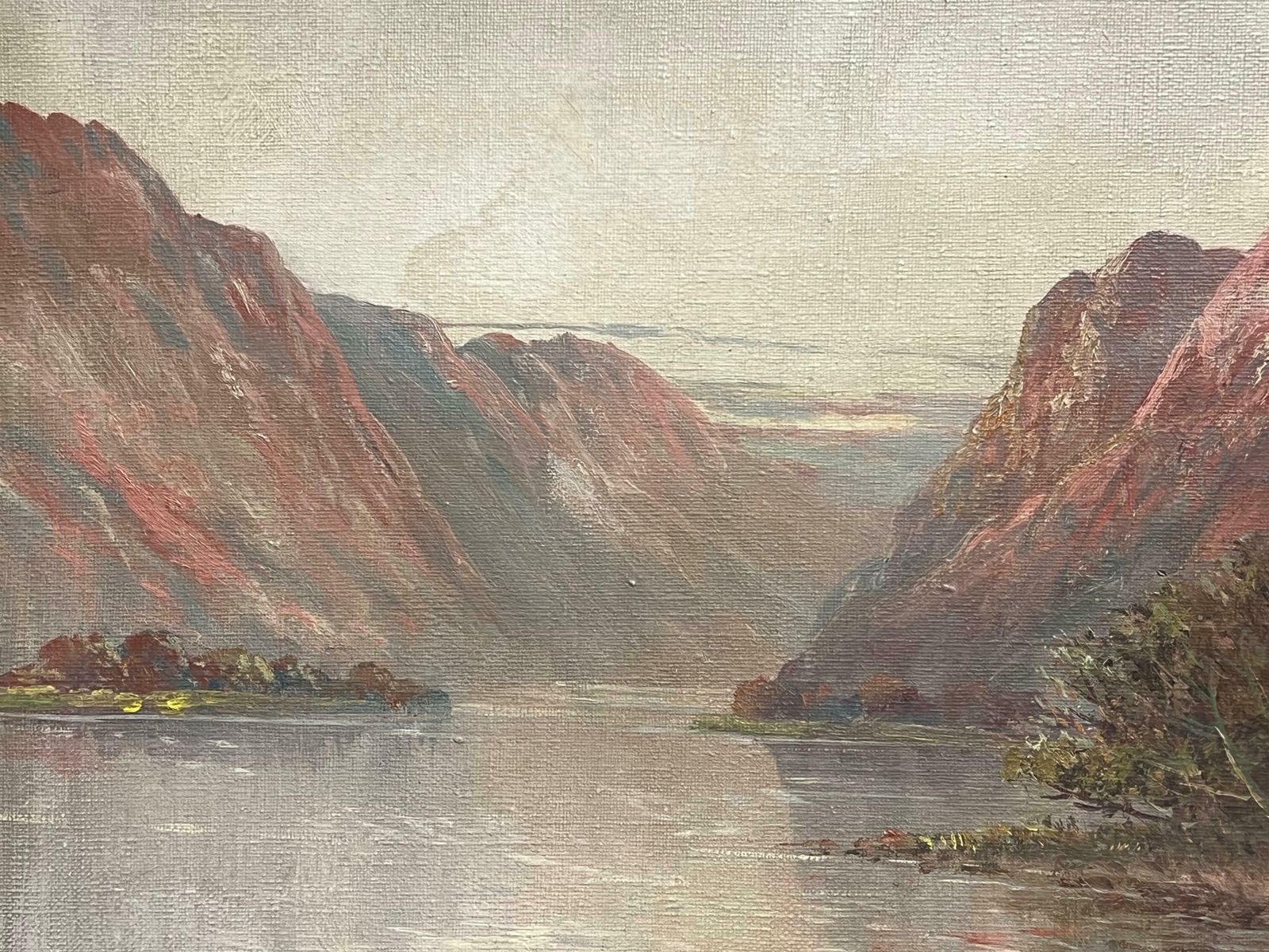 F. E. Jamiesonantique Scottish Highland Quiet Lakeside Cottage In The Shadow Of Lochgoilhead 1920's photo vinterior