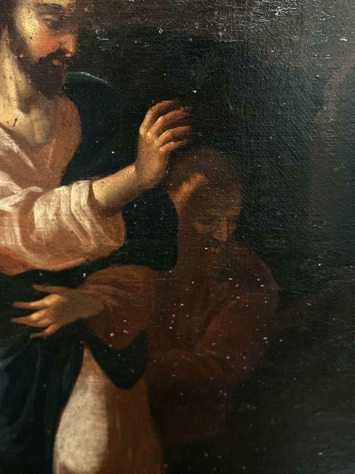 17th Century Italian School17th Century Large Italian Old Master Oil Christ And The Penitent Canaanite 17th Century photo Art