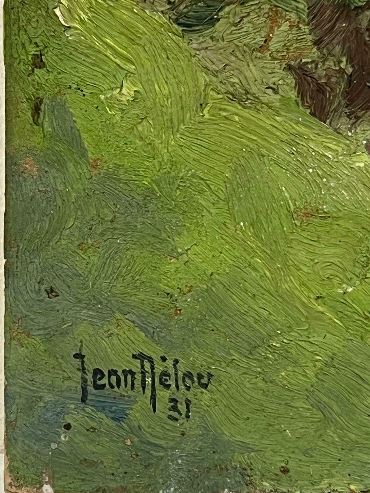 1930's French Impressionistfigure Washing In Country Stream Next To Industrial Building French Signed Oil 1931 photo 914.0