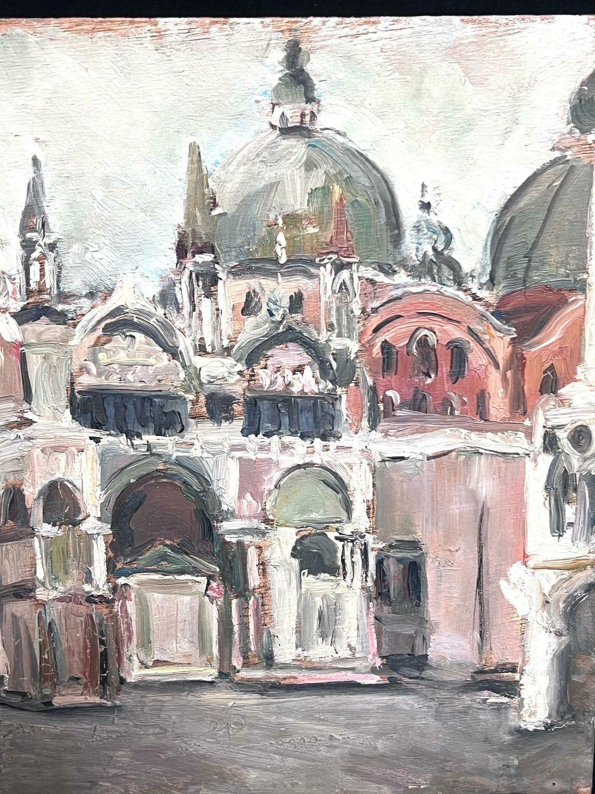 Regine Davidmid 20th Century 1950's French Post Impressionist Oil Doges Palace Venice 1950's photo 662.0
