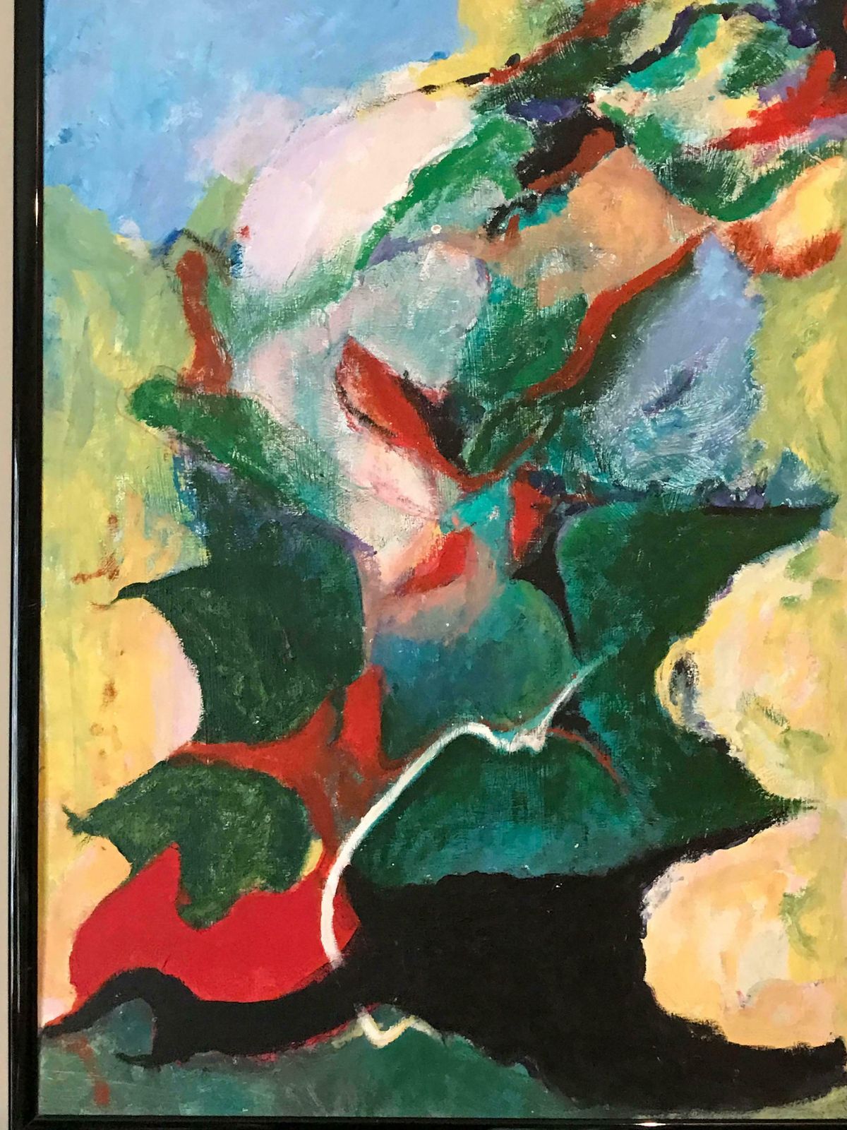 Armand Rottenberglarge French Expressionist Abstract Oil Paintingc.1980’s photo for sale