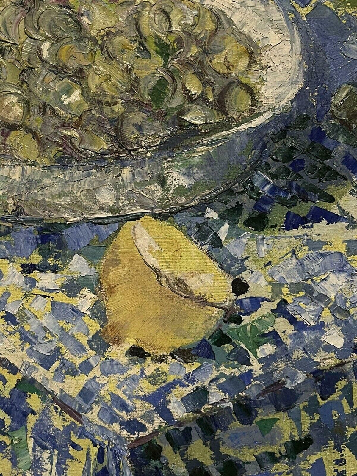 Unknownmid 20th Century French Post Impressionist Oil Kitchen Table Interior Still Lifec. 1950's photo Art