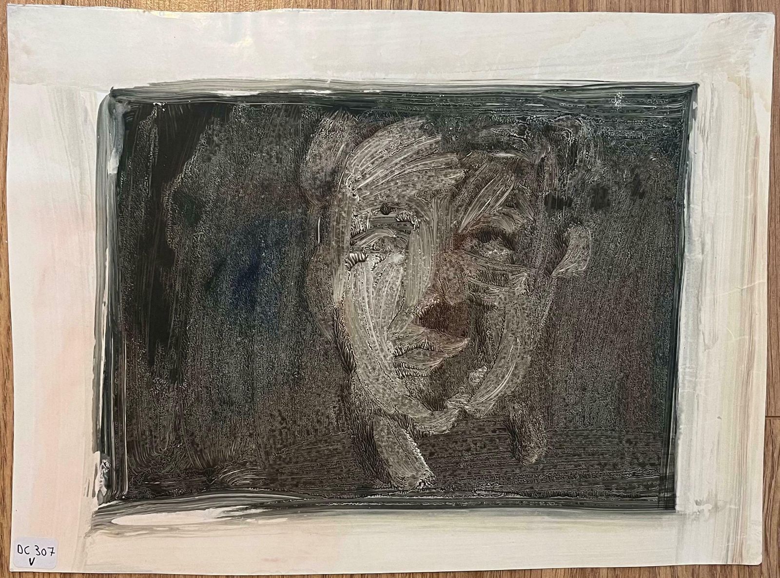 Robert Ladouoriginal French Abstract Portrait20th Century photo furniture