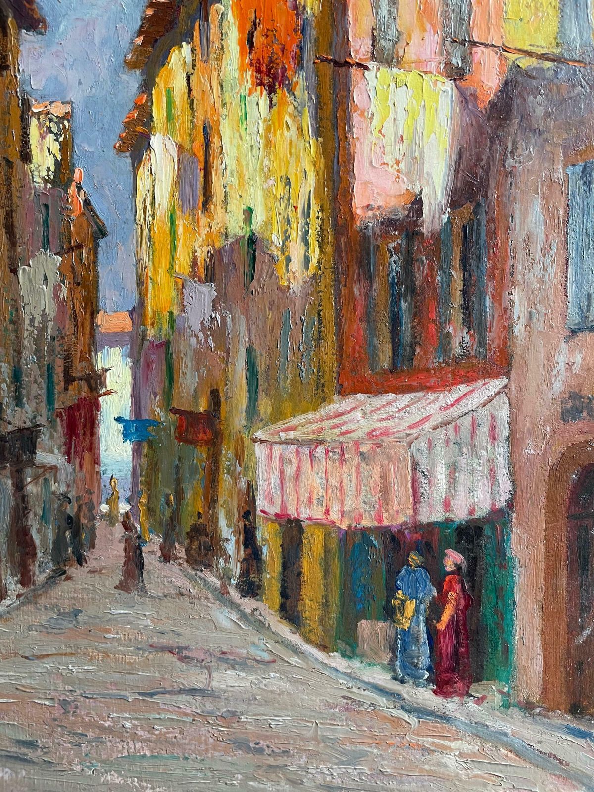 Alfred Quertant1930's French Impressionist Signed Oil   The Old Town Nice   Beautiful Coloursc. 1930's photo 595.0
