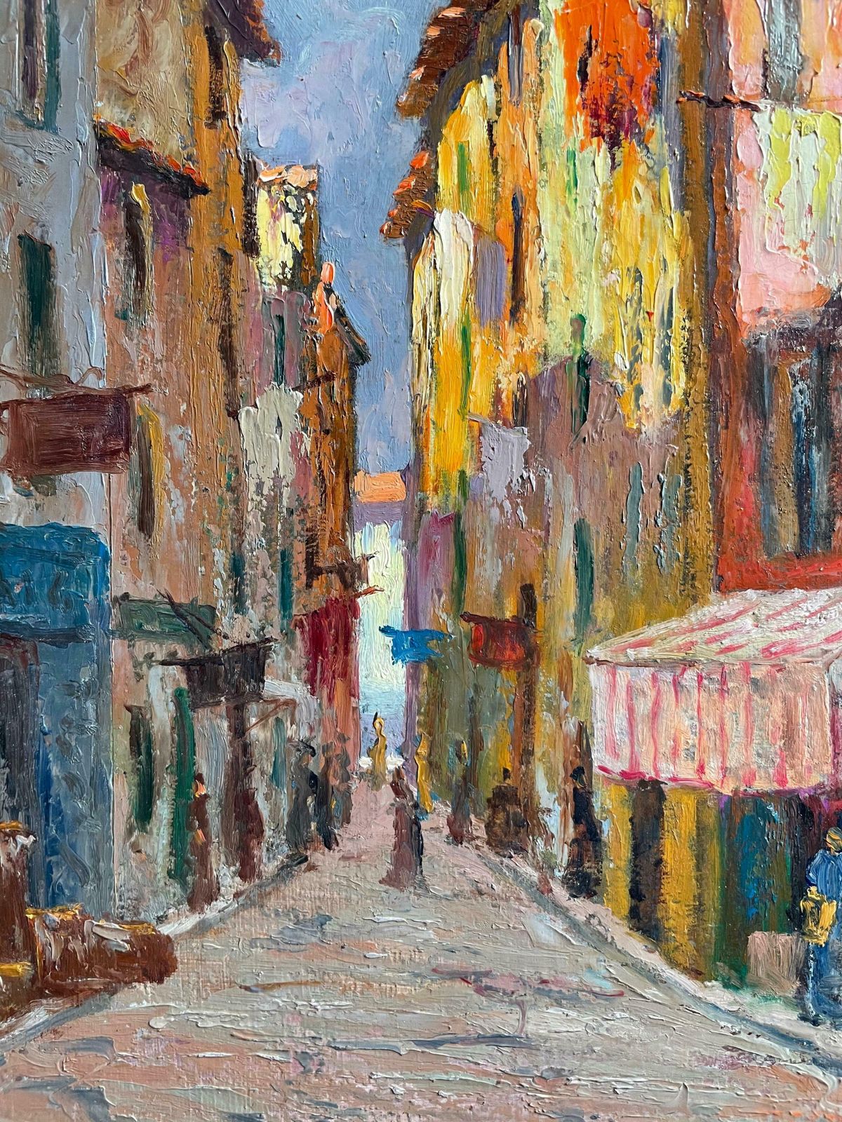 Alfred Quertant1930's French Impressionist Signed Oil   The Old Town Nice   Beautiful Coloursc. 1930's photo vinterior