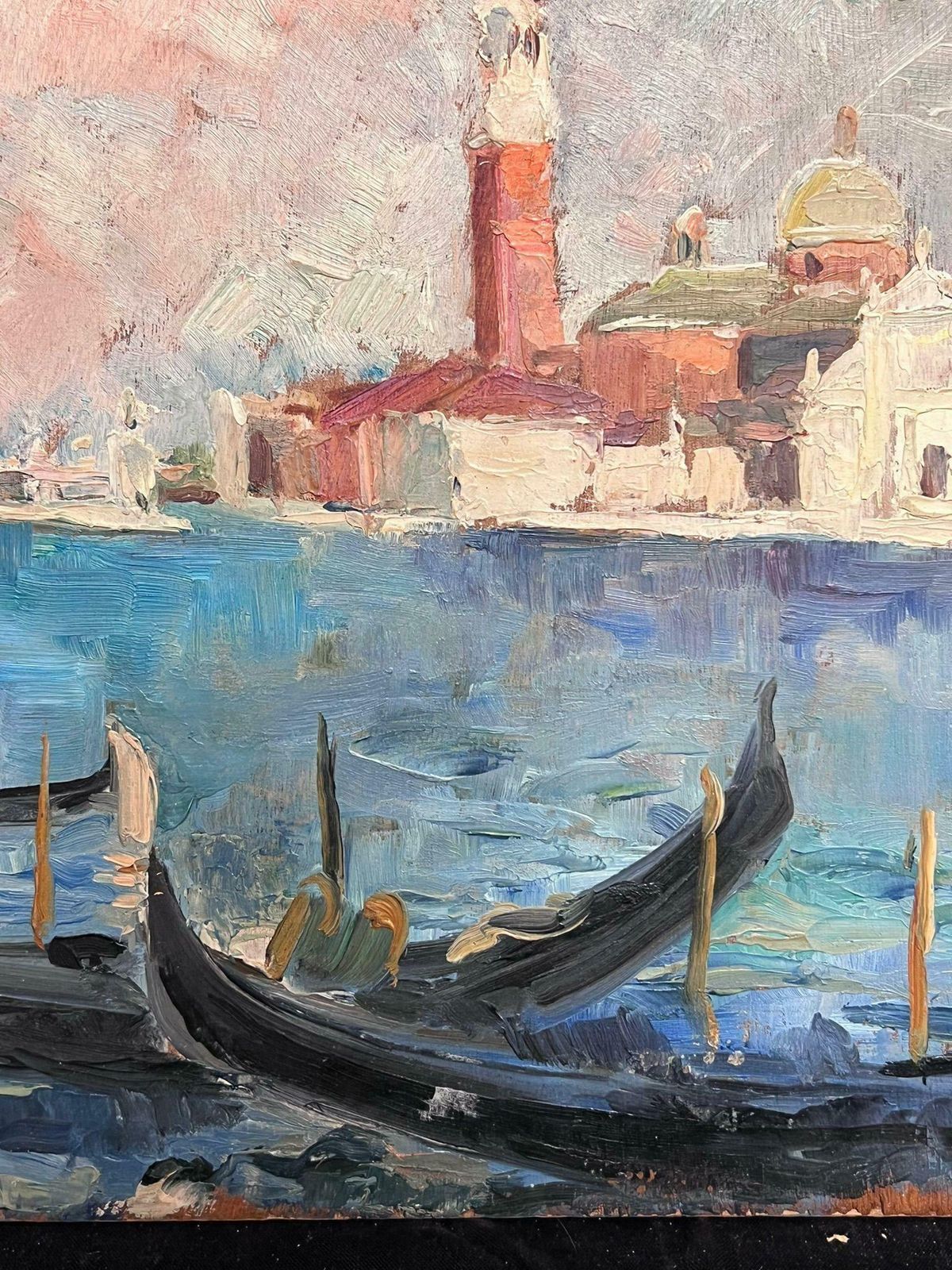 Regine Davidthe Grand Canal Venice Mid 20th Century 1950's French Post Impressionist Oil 1950's photo 758.0
