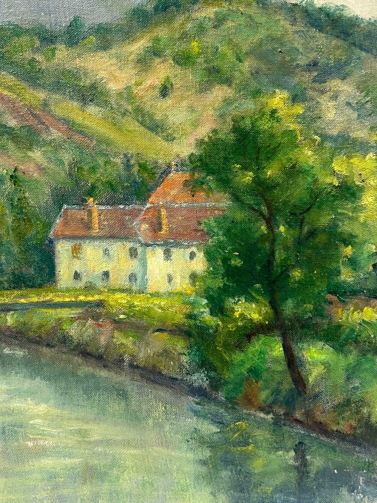 Regine David Riverbank Cottage Amid Verdant Hills And Rocky Cliffs In The Heart Of Provence1950's photo 535.0